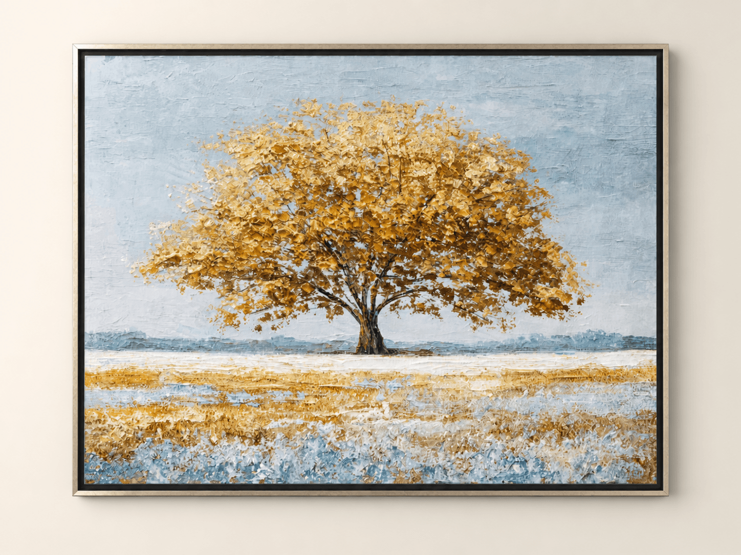 Lienzo de árbol dorado by Joyhome Arts
