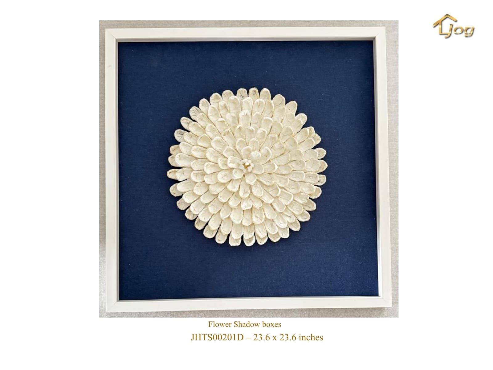 Tactile mixed-media shadow box wall art