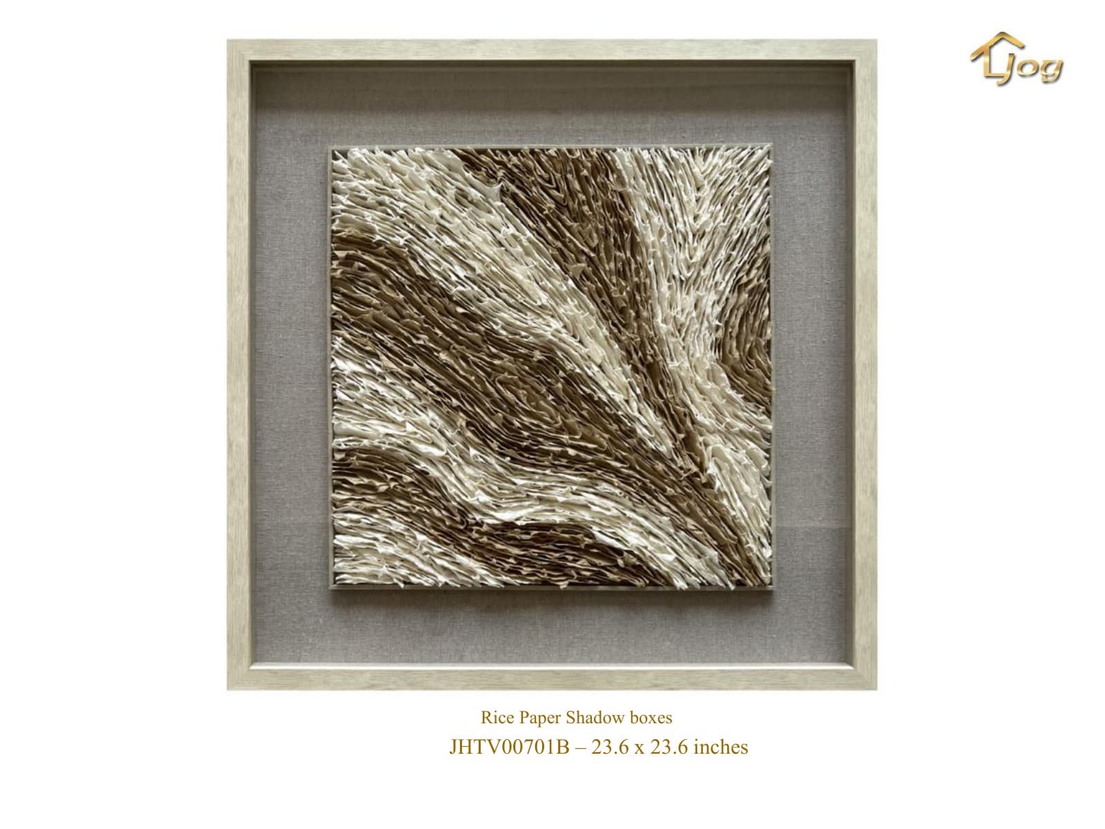 Layered rice paper dimensional wall art