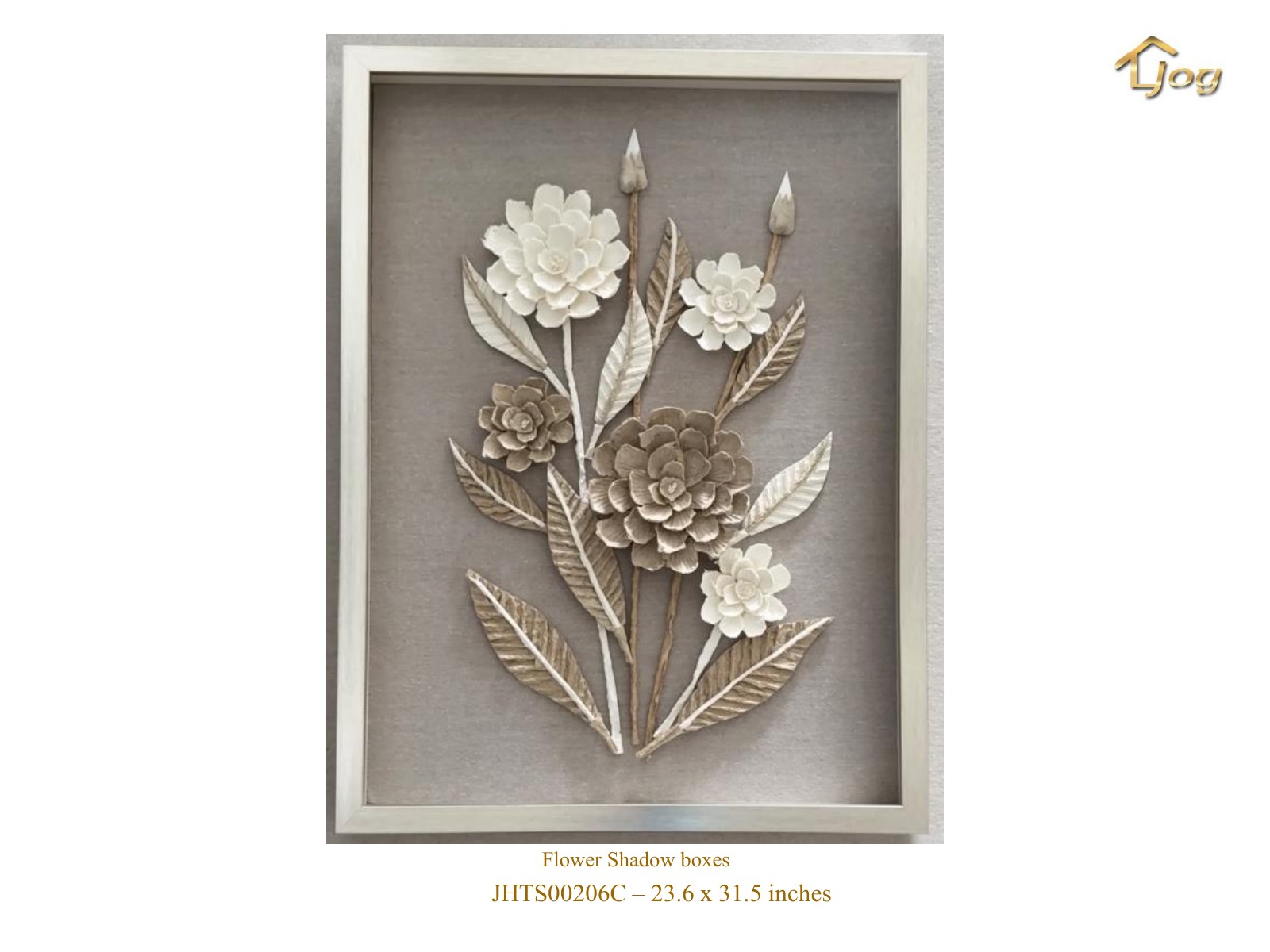 Dimensional botanical wall art for a custom trade program
